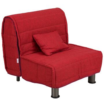 Divano Letto Bomber Rosso 1 Piazza, Sfoderabile con...