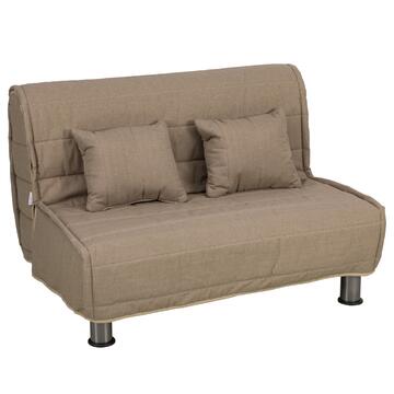 Divano Letto Bomber Nocciola 1 Piazza e Mezzo, Sfoderabile...