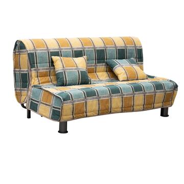 Divano Letto Bomber Havana 2 posti, 125x85x94 cm, con Cuscini