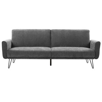 Divano Letto Zeno 3 Posti Reclinabile in Tessuto Grigio... - Marino Fa Mercato