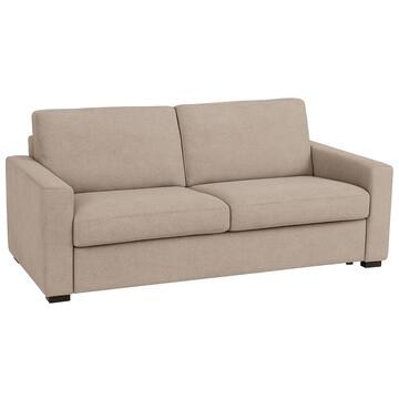 Divano Letto Sara 2 Posti Beige 200x95 h 88 cm in Fibra di Poliestere Tramata Sfoderabile