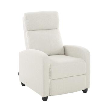 Poltrona Kippy Grigio-Beige, Reclinabile Manualmente,... - Marino Fa Mercato