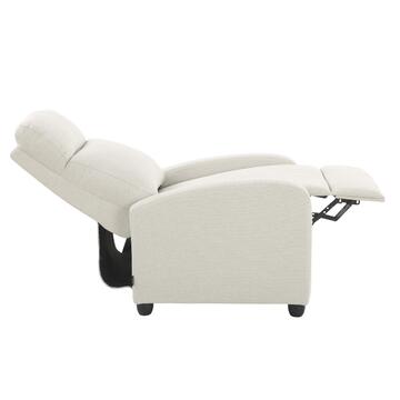 Poltrona Kippy Grigio-Beige, Reclinabile Manualmente,... - Marino Fa Mercato