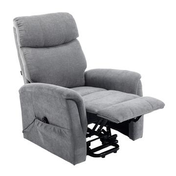 Poltrona Motorizzata Solea Grigia - 2 Motori + Telecomando... - Marino Fa Mercato