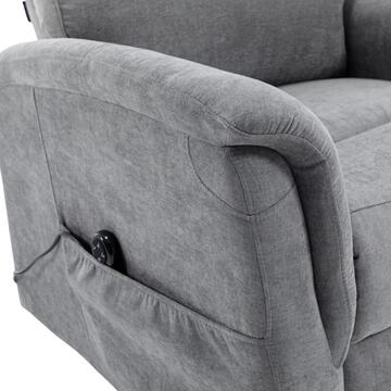 Poltrona Motorizzata Solea Grigia - 2 Motori + Telecomando... - Marino Fa Mercato