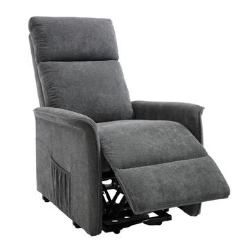 Poltrona Motorizzata Essenza Grigia - 1 Motore + Telecomando... - Marino Fa Mercato