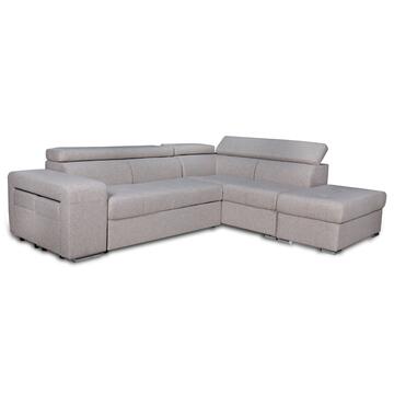 Divano Letto Sofia Angolare DX Beige - 3 Posti - 262x220...