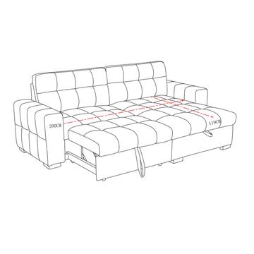 Divano Letto Angolare Reversibile Eclisse Beige 3 Posti... - Marino Fa Mercato