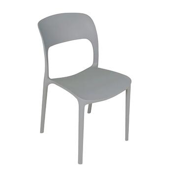 Sedia Sheban Grigia Impilabile 43x55 h 85cm per Bar, Ristorante, Giardino