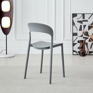 Sedia Xena Grigia in Polipropilene - 43x46 h77 cm -... - Marino Fa Mercato