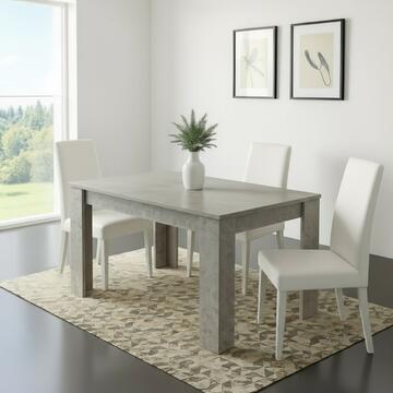 Sedia Moderna Nancy in Ecopelle Bianca 47x50 h 100... - Marino Fa Mercato