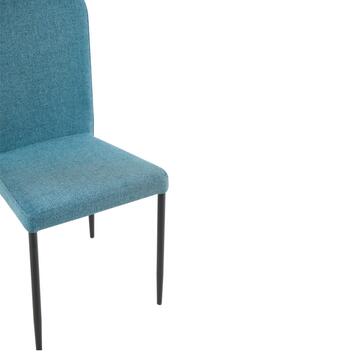 Sedia Moderna Ladoga 52x44 h89 cm - Petrolio