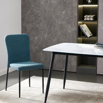 Sedia Moderna Ladoga 52x44 h89 cm - Petrolio - Marino Fa Mercato