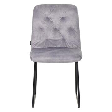 Sedia Moderna Imbottita Oria Grigia 61x45cm h 84 cm