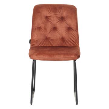 Sedia Moderna Imbottita Oria Ruggine 61x45cm h 84 cm