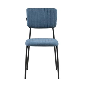 Sedia Moderna Plinia Blu 53x43 h84 cm con Gambe in... - Marino Fa Mercato