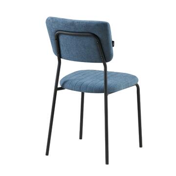 Sedia Moderna Plinia Blu 53x43 h84 cm con Gambe in... - Marino Fa Mercato