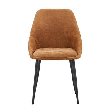 Sedia Moderna Imbottita Rame Circe con Gambe in Metallo... - Marino Fa Mercato