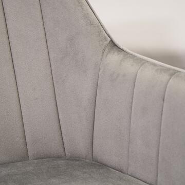 Poltroncina Moderna Grigia Nemesi con Gambe in Ferro... - Marino Fa Mercato