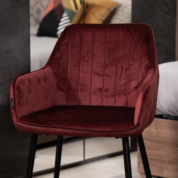 Poltroncina Moderna Bourdeaux Nemesi con Gambe in Ferro... - Marino Fa Mercato