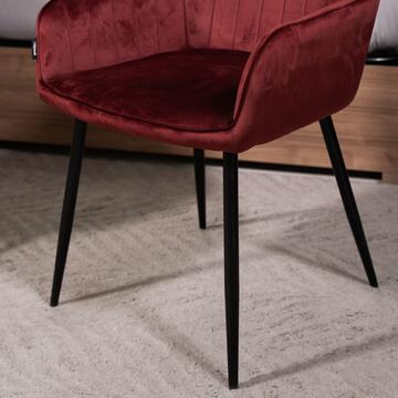 Poltroncina Moderna Bourdeaux Nemesi con Gambe in Ferro... - Marino Fa Mercato