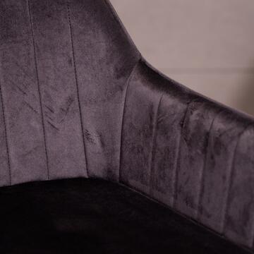Poltroncina Moderna Nero Nemesi con Gambe in Ferro... - Marino Fa Mercato
