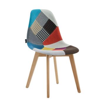 Set 4 Sedie Moderne Nordiche Patchwork Multicolor con... - Marino Fa Mercato