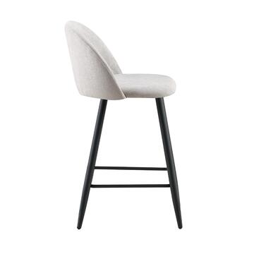 Sgabello Moderno Rufo Grigio 50x50 h92 cm con Gambe... - Marino Fa Mercato