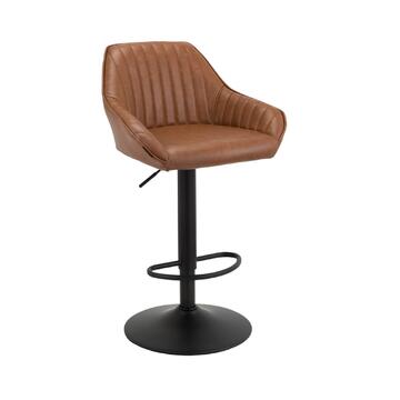 Sgabello Aren con Elevazione a Gas 52x87x47 cm - Marrone