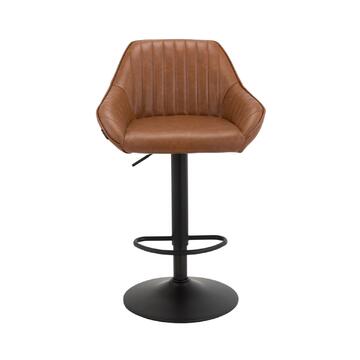 Sgabello Aren con Elevazione a Gas 52x87x47 cm - Marrone - Marino Fa Mercato