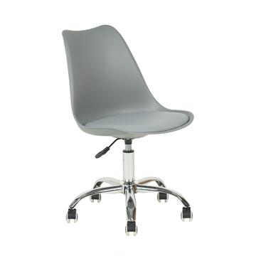 Sedia Moderna Kurt con Elevazione a Gas e Rotelline 47x56 h 82cm - Grigia