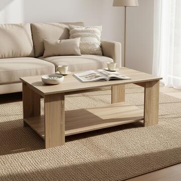 Tavolino Gaia in Legno Rovere 100x40x50cm