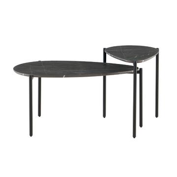 Set 2 Tavolini da Caffè Horace Cemento 60x40x52cm... - Marino Fa Mercato