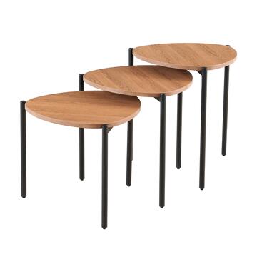 Set 3 Tavolini da Caffè Dain Rovere 50x40 + 50x46... - Marino Fa Mercato