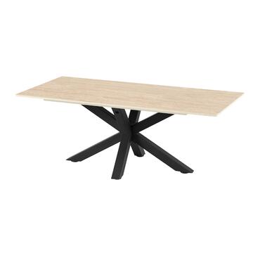 Tavolino Moderno da Caffè Keta 120x60x45 cm - Travertino