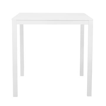 Tavolo 75x75cm in Metallo con Piano in Melaminico Bianco