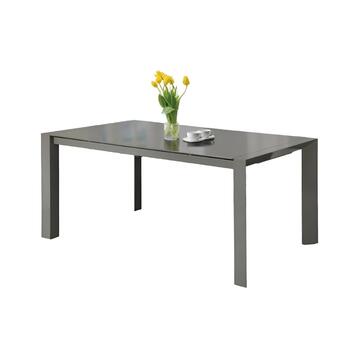 Tavolo allungabile Venere rettangolare in metallo tortora 134/184x80