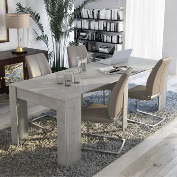 Tavolo Consolle allungabile cemento/beton 52/238x90