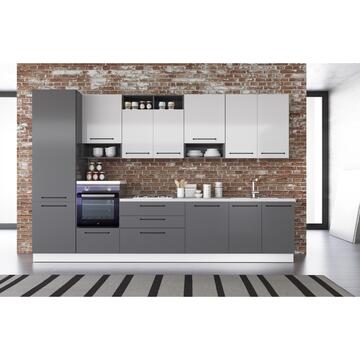 Cucina Patch Moderna 360 SX - Titanio/Grigio