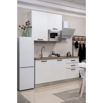 Cucina Completa Moderna 180SX Pick Vela Bianco Frassino con Elettrodomestici Inclusi