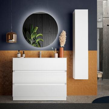 Colonna Bagno Sospesa Moderna Start Bianco Lucido 26x25... - Marino Fa Mercato