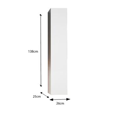 Colonna Bagno Sospesa Moderna Start Bianco Lucido 26x25... - Marino Fa Mercato