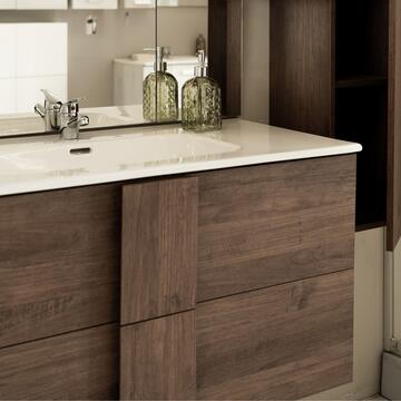 Mobile bagno sospeso moderno con lavabo Jupiter rovere... - Marino Fa Mercato