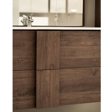 Mobile bagno sospeso moderno con lavabo Jupiter rovere... - Marino Fa Mercato