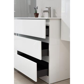 Mobile Bagno Moderno Base a Terra Start Bianco Lucido... - Marino Fa Mercato