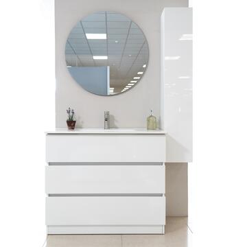 Mobile Bagno Moderno Base a Terra Start Bianco Lucido... - Marino Fa Mercato