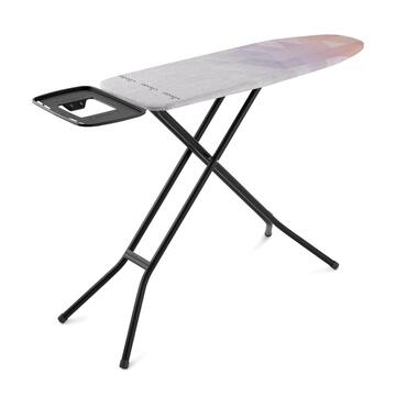 Vileda - Asse da Stiro Diamond 120x38 cm - con Rivestimento in Biossido di Titanio - Poggiaferro XL