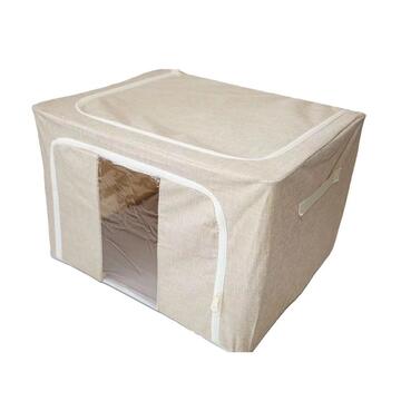 Contenitore Scatola Salvaspazio in Tessuto 50x40 h 32 cm - Colori Assortiti