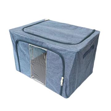 Contenitore Scatola Salvaspazio in Tessuto 50x40 h 32 cm - Colori Assortiti