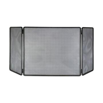 Parascintille Classico Varna 100x45 cm in Ferro Nero con Ante Orientabili per Camino